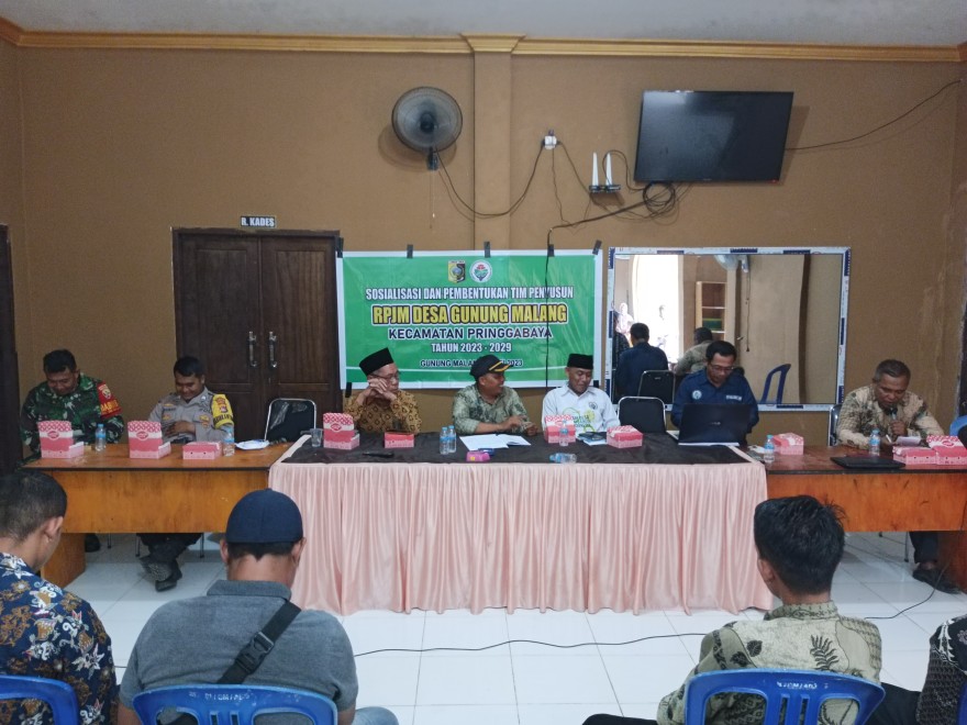 KEGIATAN MUSRENBANGDes GUNUNG MALANG TAHUN PERIODE 2023-2029